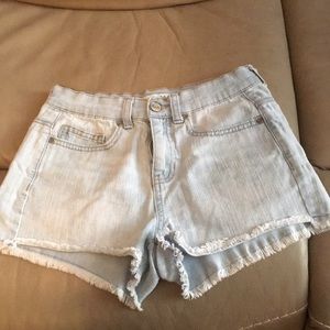 Mudd high rise jean shorts